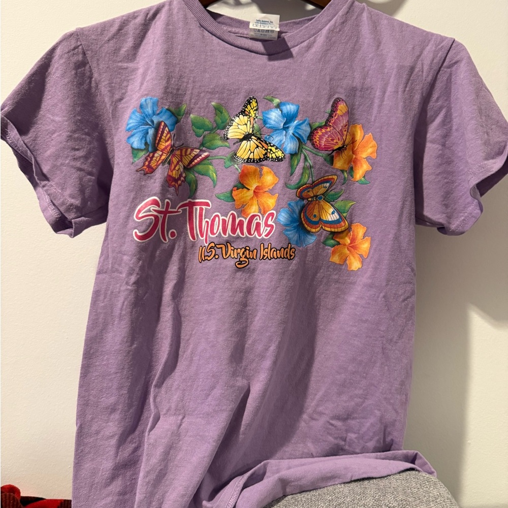 St. Thomas Kids Purple Graphic T-Shirt